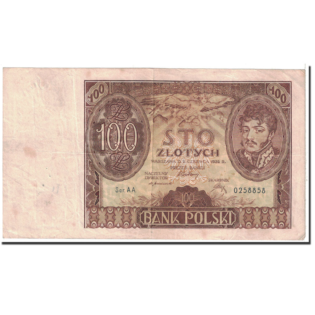 Billet, Pologne, 100 Zlotych, 1932, 1932-06-02, KM:74a, TTB