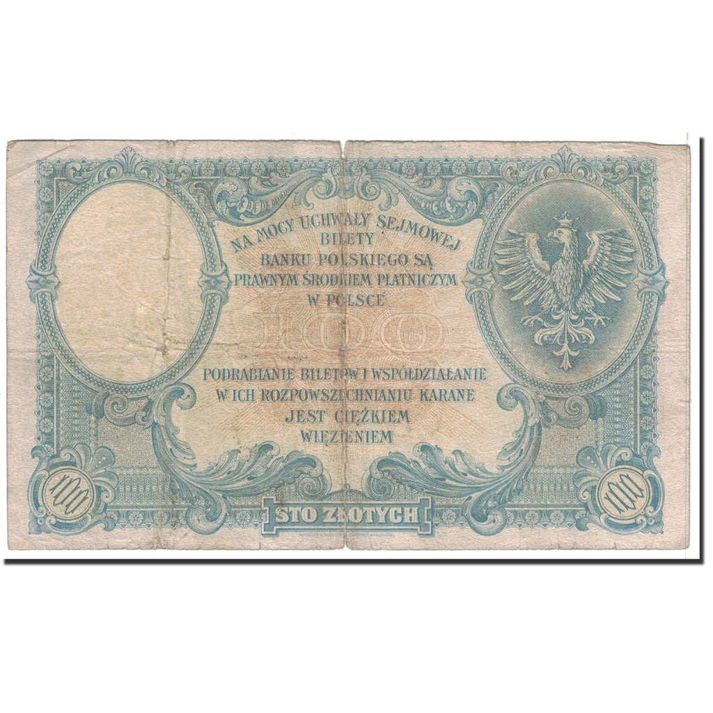 Banconote, Polonia, 100 Zlotych, 1919, 1919-02-28, KM:57, MB