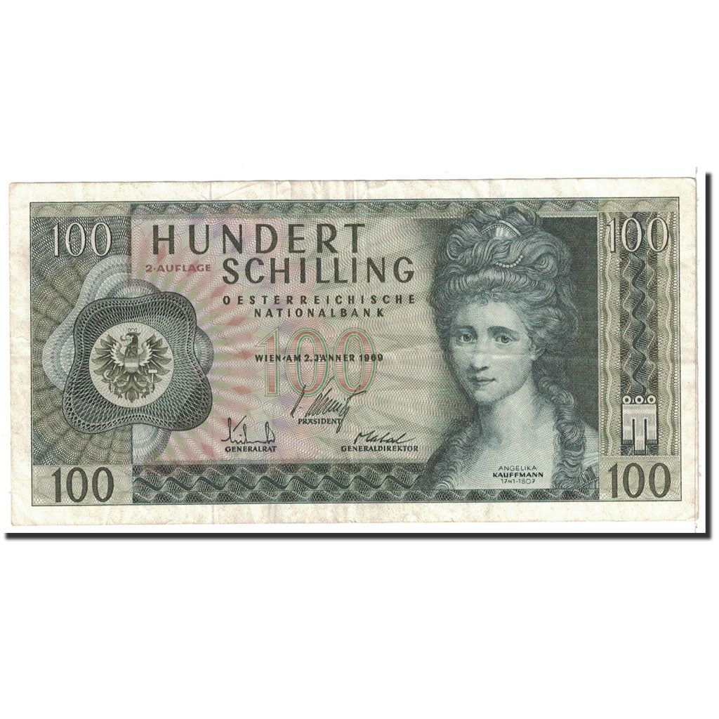 Banknote, Austria, 100 Schilling, 1969, 1969-01-02, KM:146a, EF(40-45)