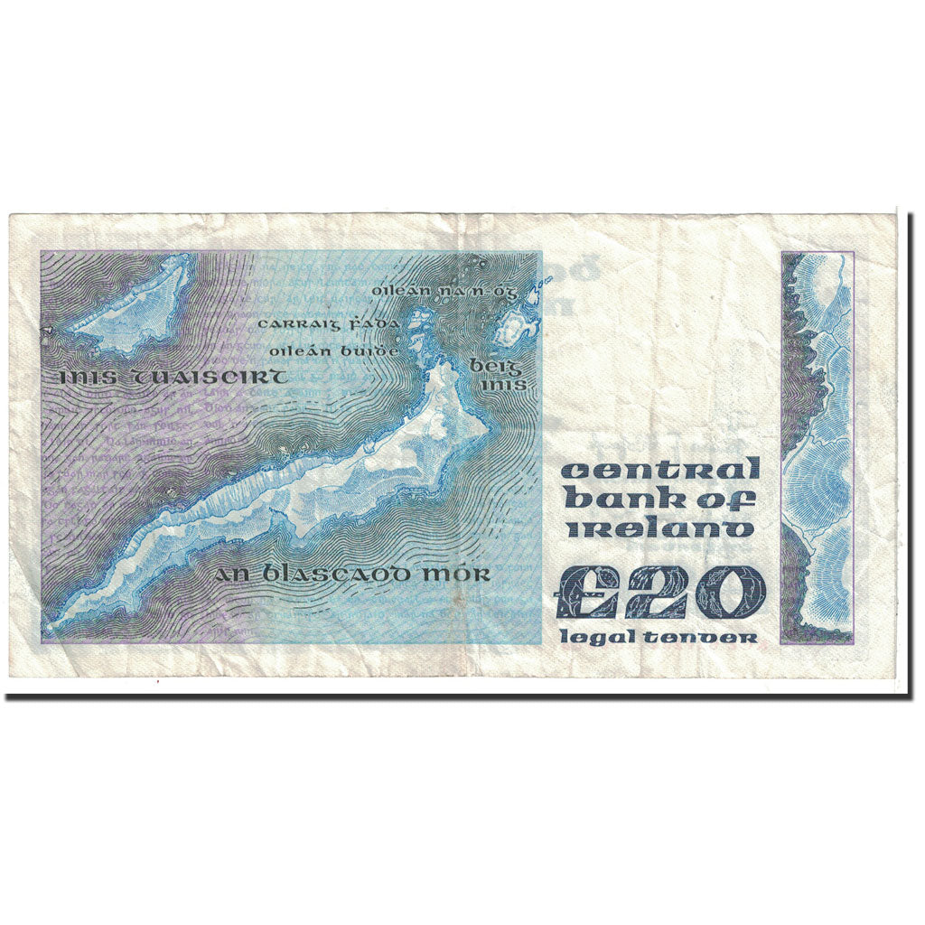 Banknote, Ireland - Republic, 20 Pounds, 1986, 1986-08-28, KM:73b, EF(40-45)