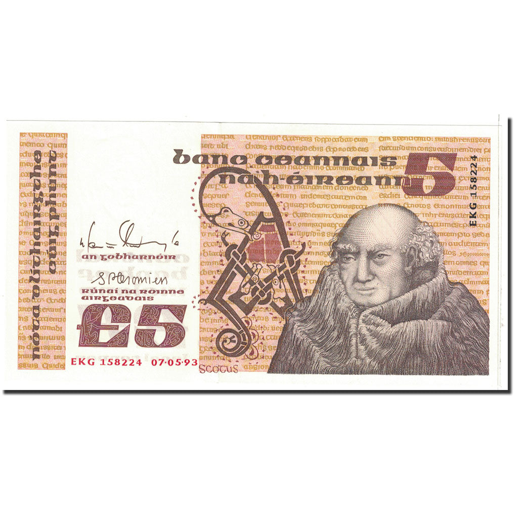 Banknote, Ireland - Republic, 5 Pounds, 1993, 1993-05-07, KM:71e, UNC(65-70)