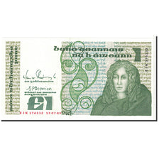 Geldschein, Ireland - Republic, 1 Pound, 1989, 1989-07-17, KM:70d, UNZ