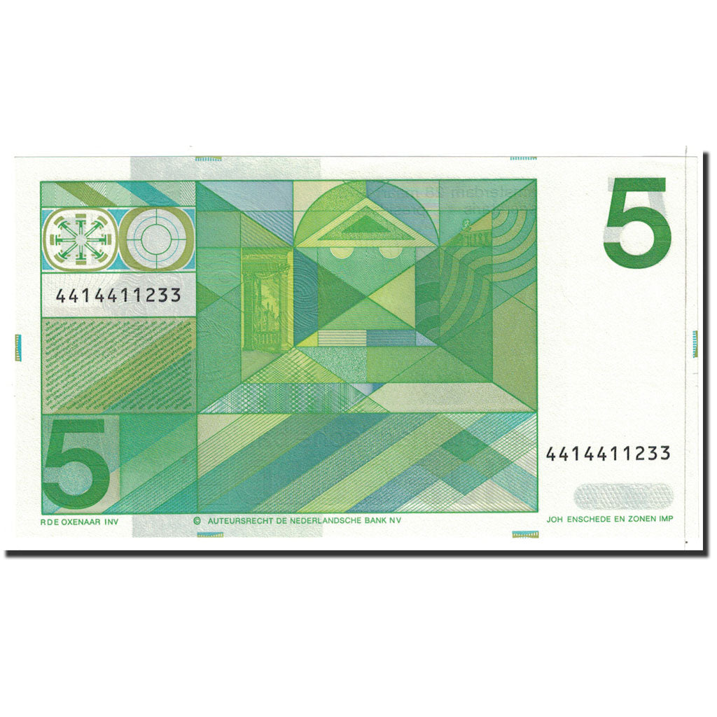 Banknote, Netherlands, 5 Gulden, 1973, 1973-03-28, KM:95a, UNC(65-70)