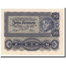 Banknote, Austria, 10 Kronen, 1922, 1922-01-02, KM:75, UNC(63)