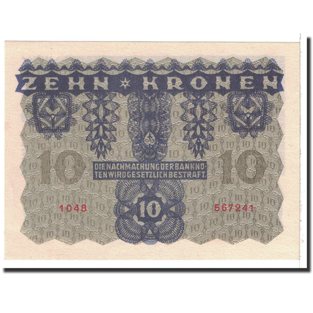 Banknote, Austria, 10 Kronen, 1922, 1922-01-02, KM:75, UNC(63)