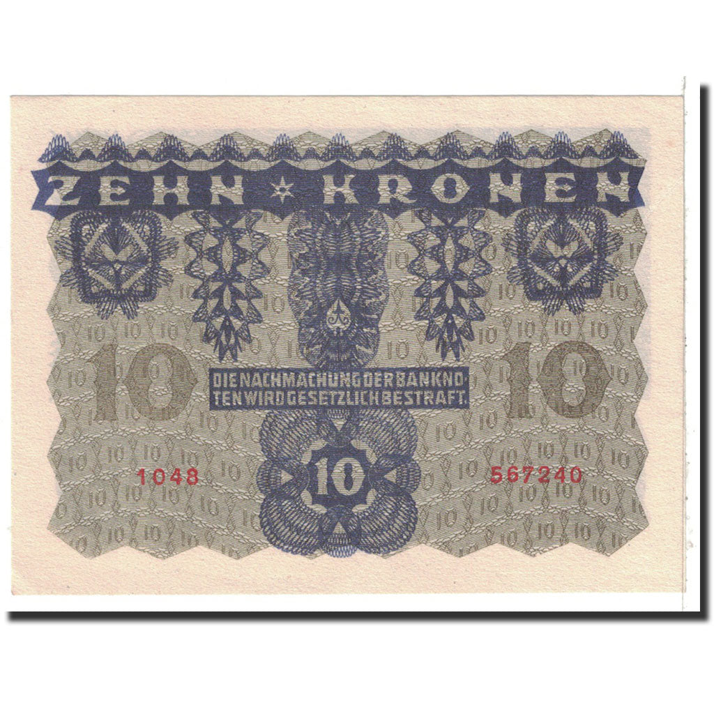 Banknote, Austria, 10 Kronen, 1922, 1922-01-02, KM:75, UNC(63)