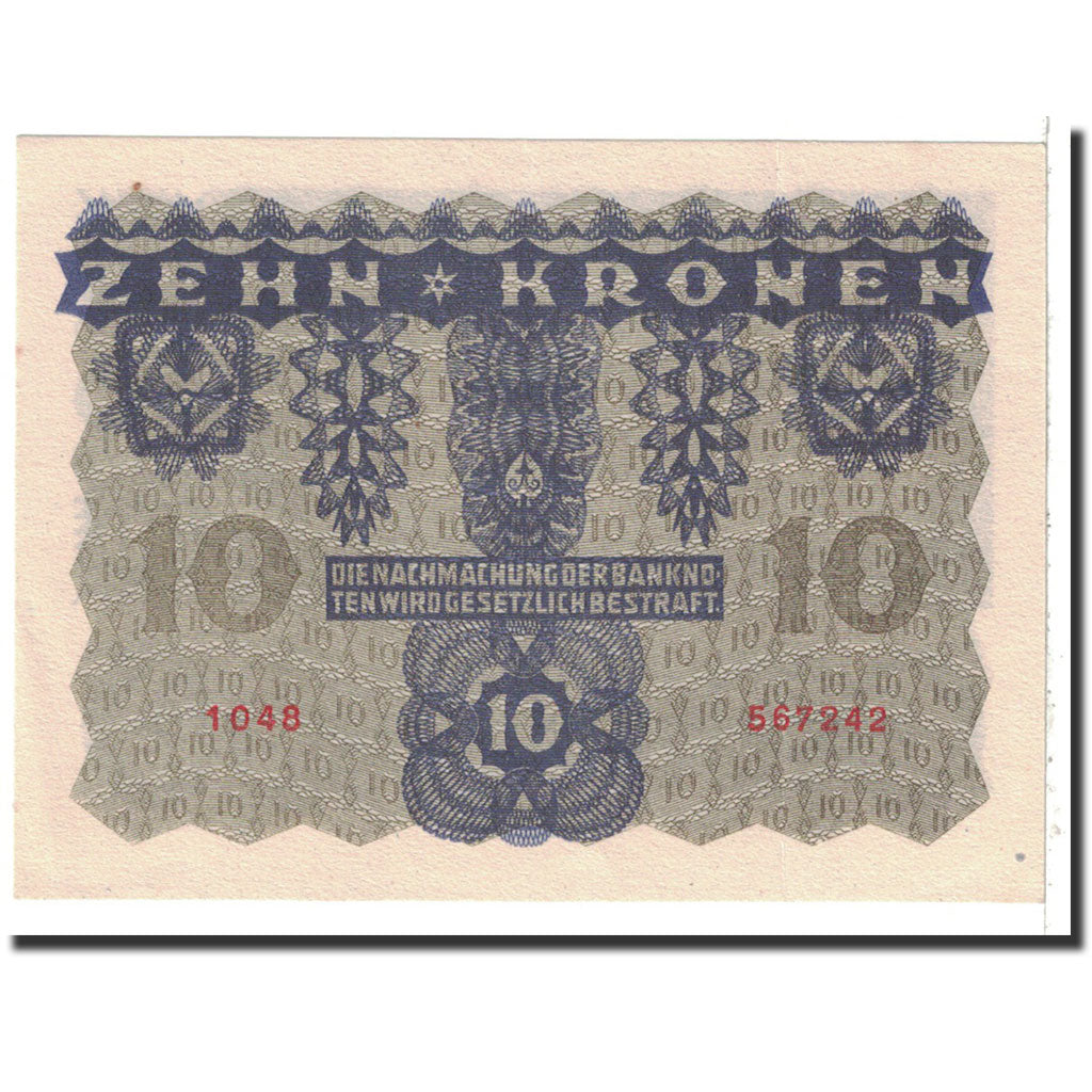 Banknote, Austria, 10 Kronen, 1922, 1922-01-02, KM:75, UNC(60-62)