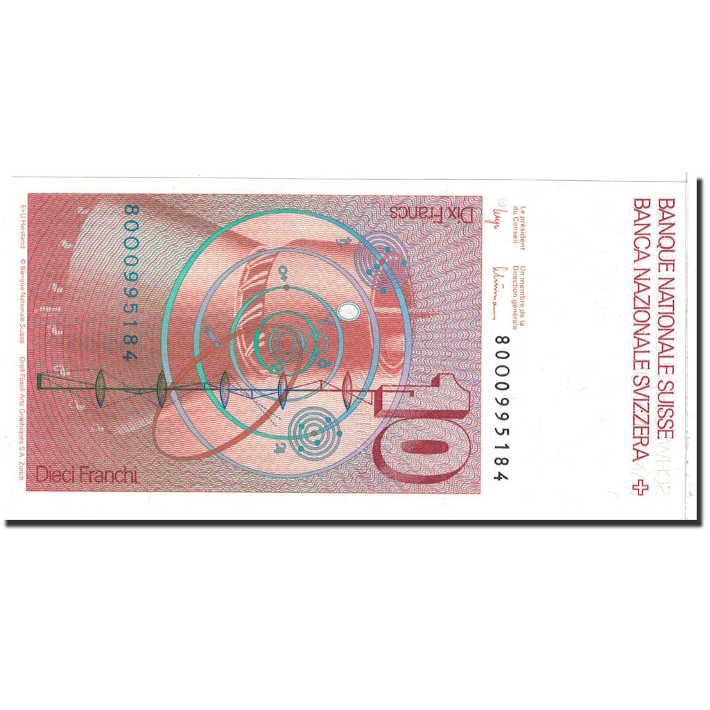 Banknote, Switzerland, 10 Franken, 1979, KM:53a, UNC(65-70)