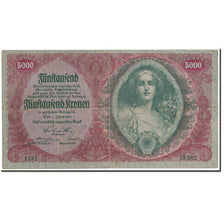 Banknote, Austria, 5000 Kronen, 1922, 1922-01-02, KM:79, EF(40-45)