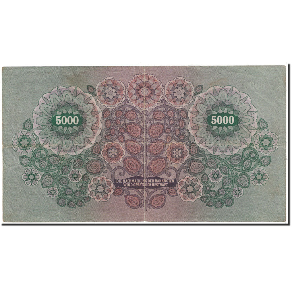 Banknote, Austria, 5000 Kronen, 1922, 1922-01-02, KM:79, EF(40-45)