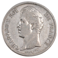 Munten, Frankrijk, Charles X, 5 Francs, 1829, Paris, FR+, Zilver, Gadoury:644