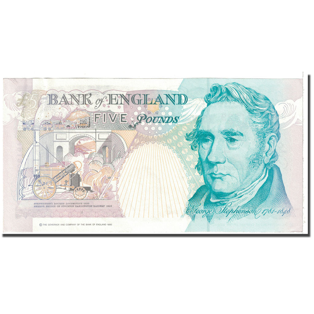 Banknote, Great Britain, 5 Pounds, 1988, KM:382a, EF(40-45)