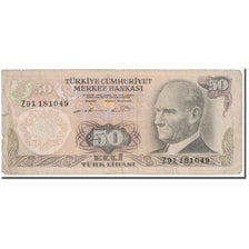 Banknote, Turkey, 50 Lira, 1976, KM:188, VF(20-25)