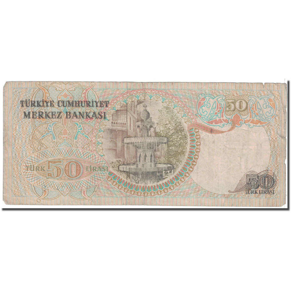 Banknote, Turkey, 50 Lira, 1976, KM:188, VF(20-25)