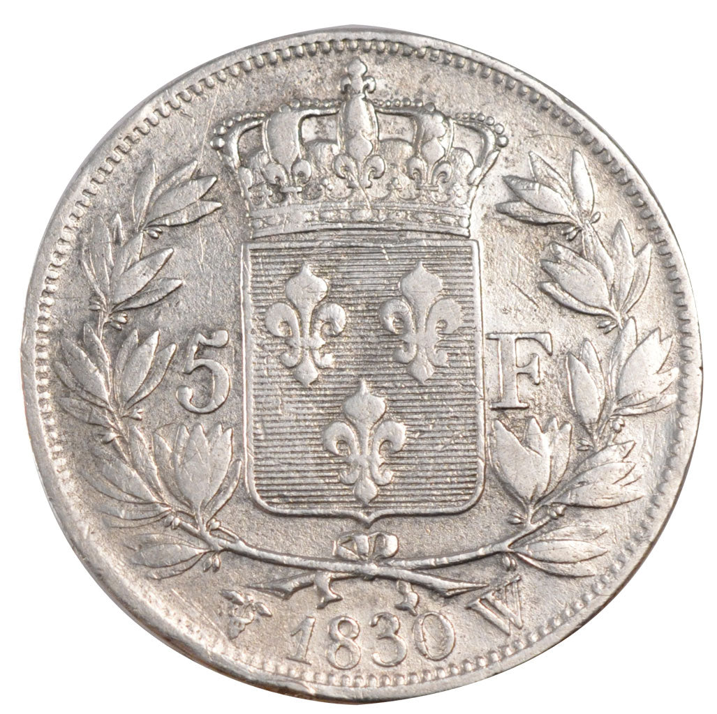 FRANCE, 5 Francs, 1830, Lille, VF(30-35), Silver, Gadoury #644, 24.50