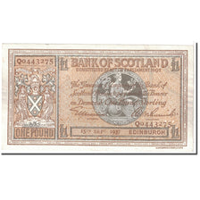 Billete, 1 Pound, 1937, Escocia, 1937-09-15, KM:91a, MBC+