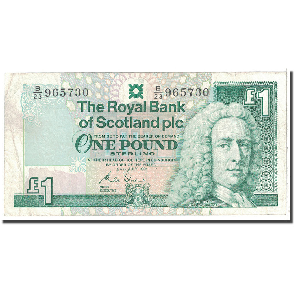 Banknote, Scotland, 1 Pound, 1991, 1991-07-24, KM:351b, VF(30-35)