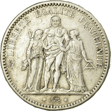 Moneda, Francia, Hercule, 5 Francs, 1871, Paris, MBC, Plata, Gadoury:745