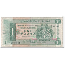 Banknote, Scotland, 1 Pound, 1963, 1963-09-02, KM:197, VF(20-25)