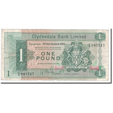 Biljet, Schotland, 1 Pound, 1963, 1963-09-02, KM:197, TB