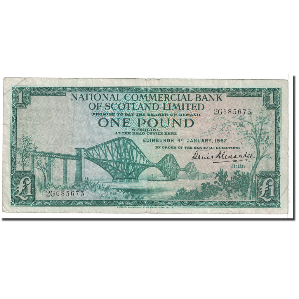 Banknote, Scotland, 1 Pound, 1967, 1967-01-04, KM:271a, VF(20-25)