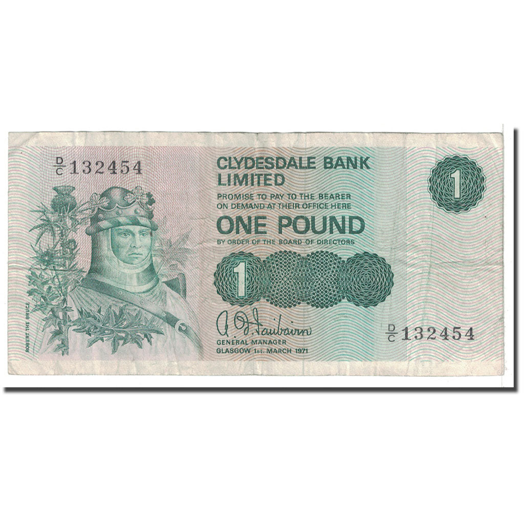 Banknote, Scotland, 1 Pound, 1971, 1971-02-10, KM:204a, VF(20-25)