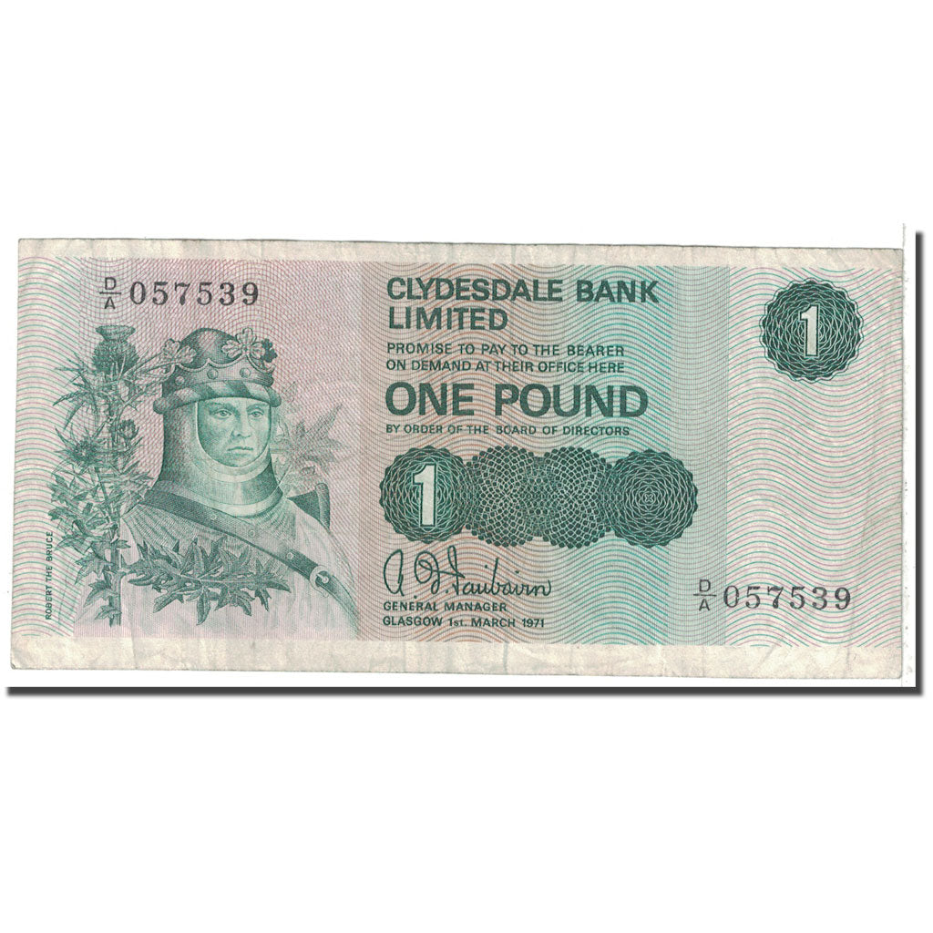 Banknote, Scotland, 1 Pound, 1971, 1971-02-10, KM:204a, VF(20-25)
