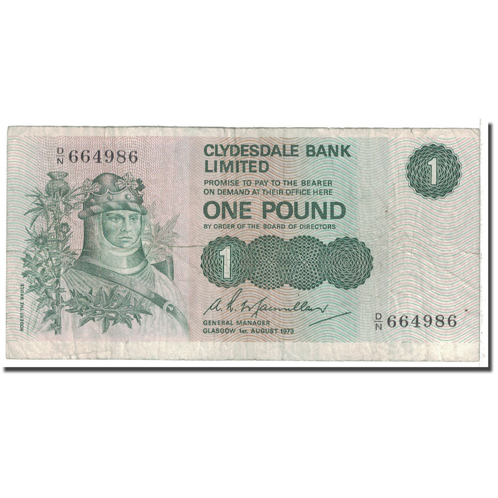 Banknote, Scotland, 1 Pound, 1973, 1973-08-01, KM:204a, VF(20-25)