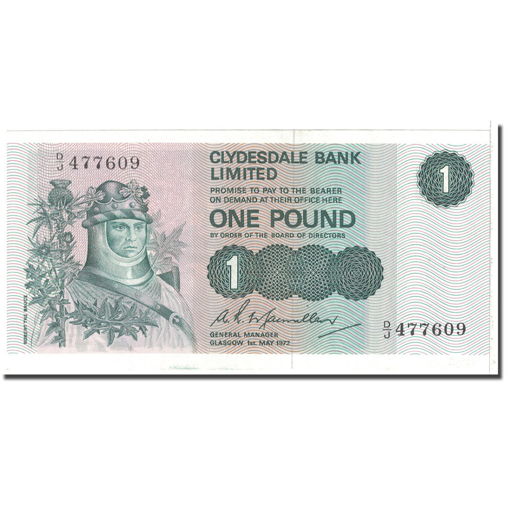 Banknote, Scotland, 1 Pound, 1972, 1972-05-01, KM:204b, UNC(63)