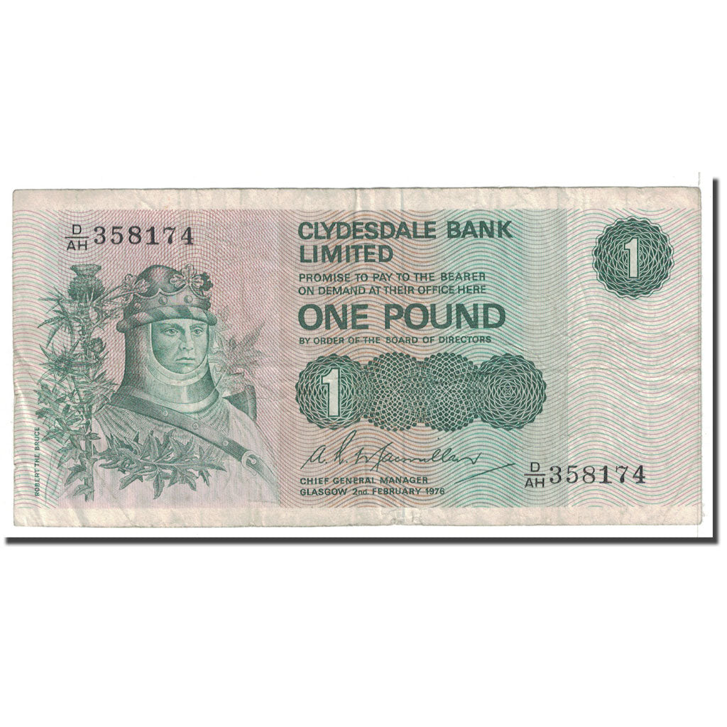 Banknote, Scotland, 1 Pound, 1976, 1976-02-02, KM:204c, VG(8-10)