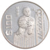 MEXICO, 100 Pesos, 1986, Mexico City, KM #521, MS(65-70), Silver, 33.60