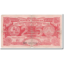 Banknote, Indonesia, 25 Rupiah, 1947, 1947-12-15, KM:S124a, VF(20-25)