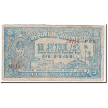 Banknote, Indonesia, 5 Rupiah, 1947, 1947-08-17, KM:S184, VG(8-10)