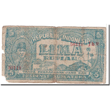 Billet, Indonésie, 5 Rupiah, 1947, 1947-08-17, KM:S184, B