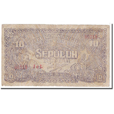 Banknote, Indonesia, 10 Rupiah, 1948, 1948-01-01, KM:S190b, VG(8-10)
