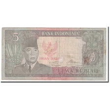 Banknote, Indonesia, 5 Rupiah, 1960, KM:82a, VF(20-25)