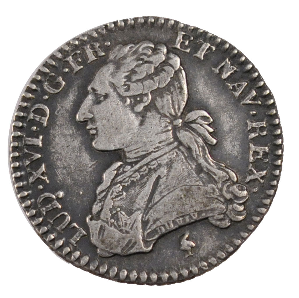 FRANCE, 1/10 Ecu, 1778, Paris, EF(40-45), Silver, Gadoury #353, 2.91