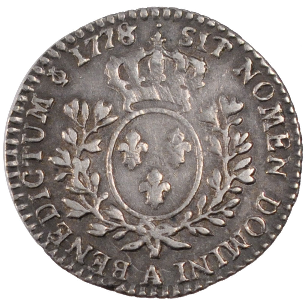 FRANCE, 1/10 Ecu, 1778, Paris, EF(40-45), Silver, Gadoury #353, 2.91