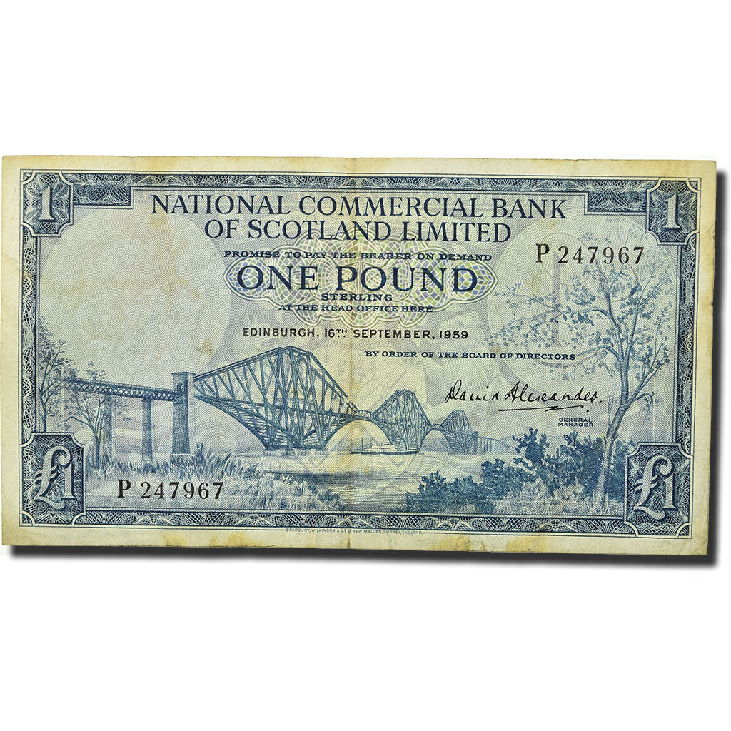 Banknote, Scotland, 1 Pound, 1959, 1959-09-16, KM:265, EF(40-45)