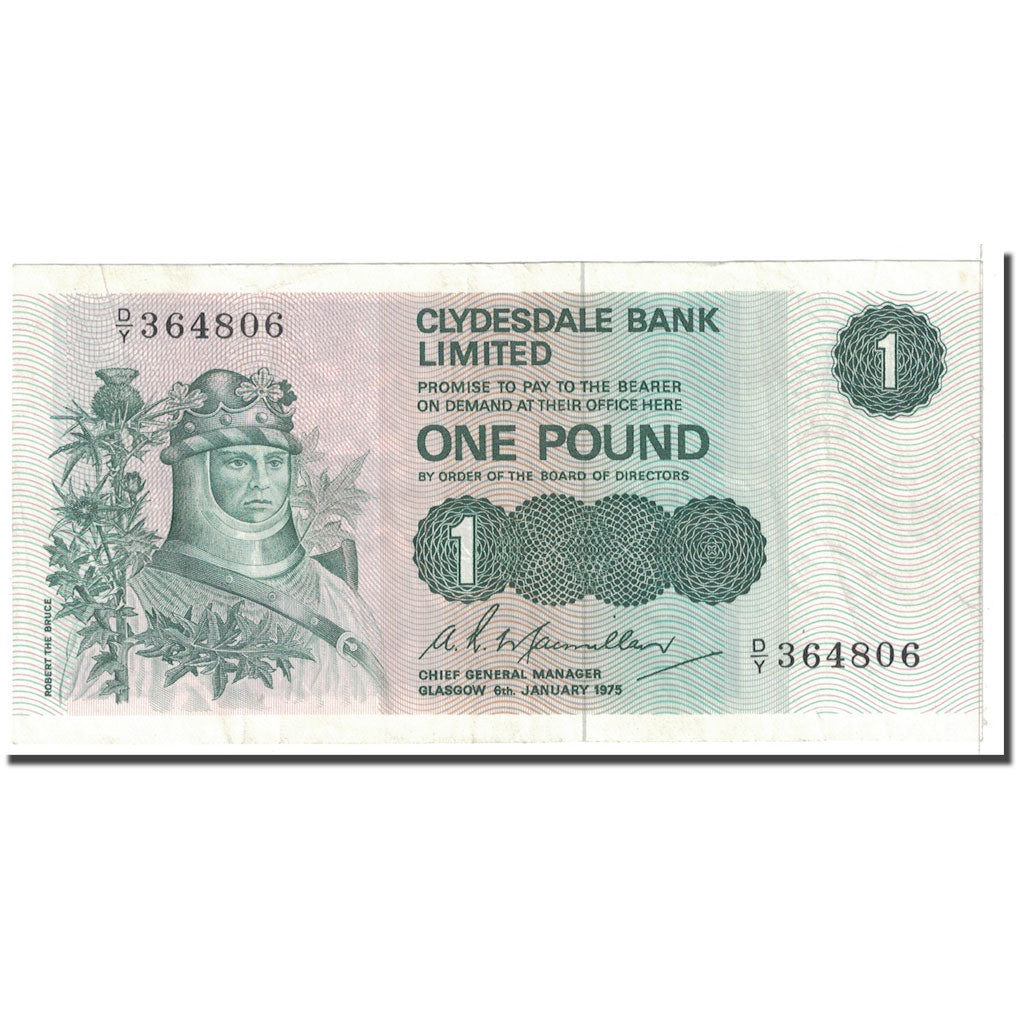 Banknote, Scotland, 1 Pound, 1975, 1975-01-06, KM:204c, AU(50-53)