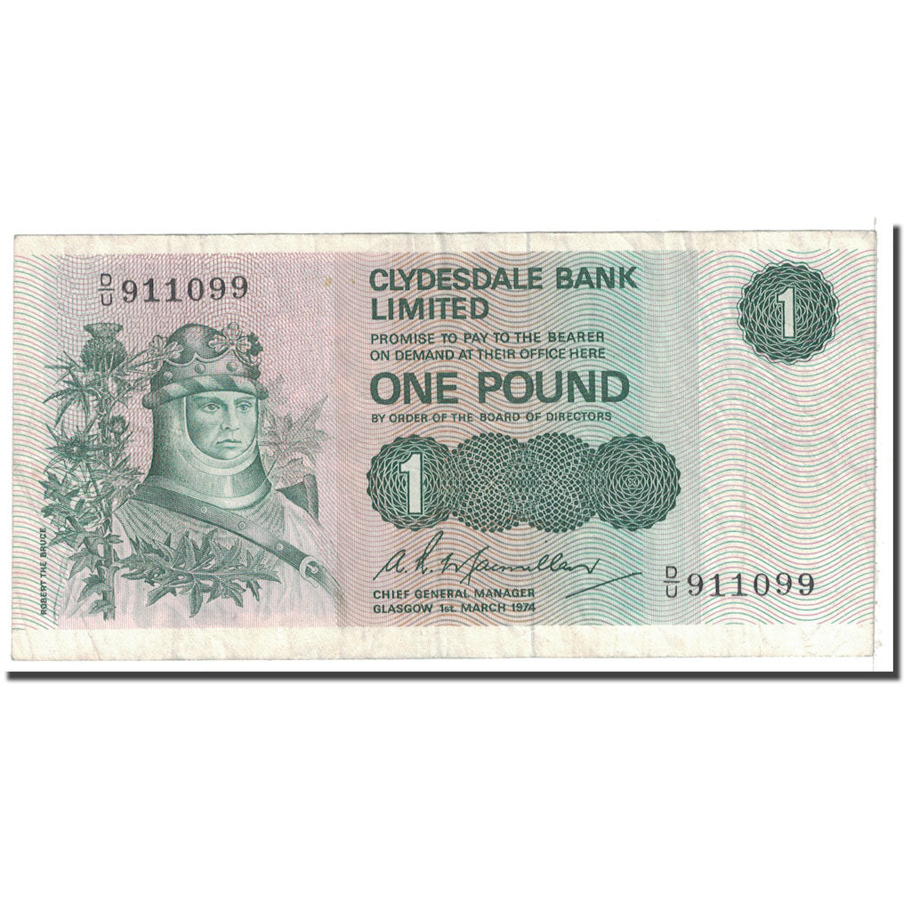 Billet, Scotland, 1 Pound, 1974, 01-03-1974, KM:204c, TB