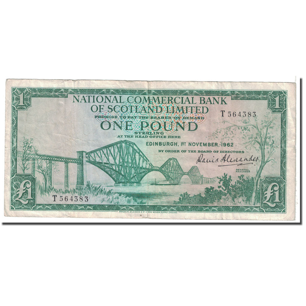 Banknote, Scotland, 1 Pound, 1962, 1962-11-01, KM:269a, VF(20-25)
