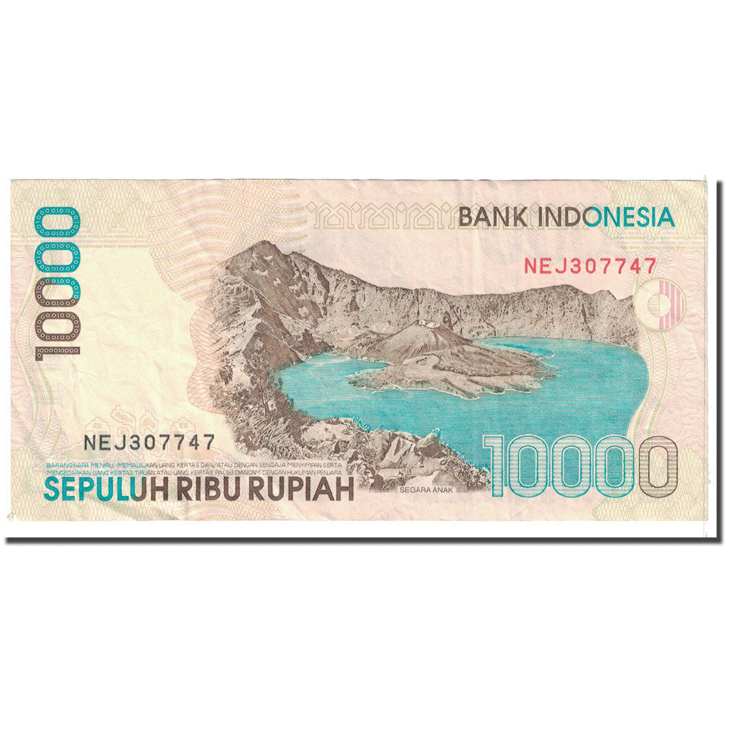 Banknote, Indonesia, 10,000 Rupiah, 1998, KM:137a, EF(40-45)