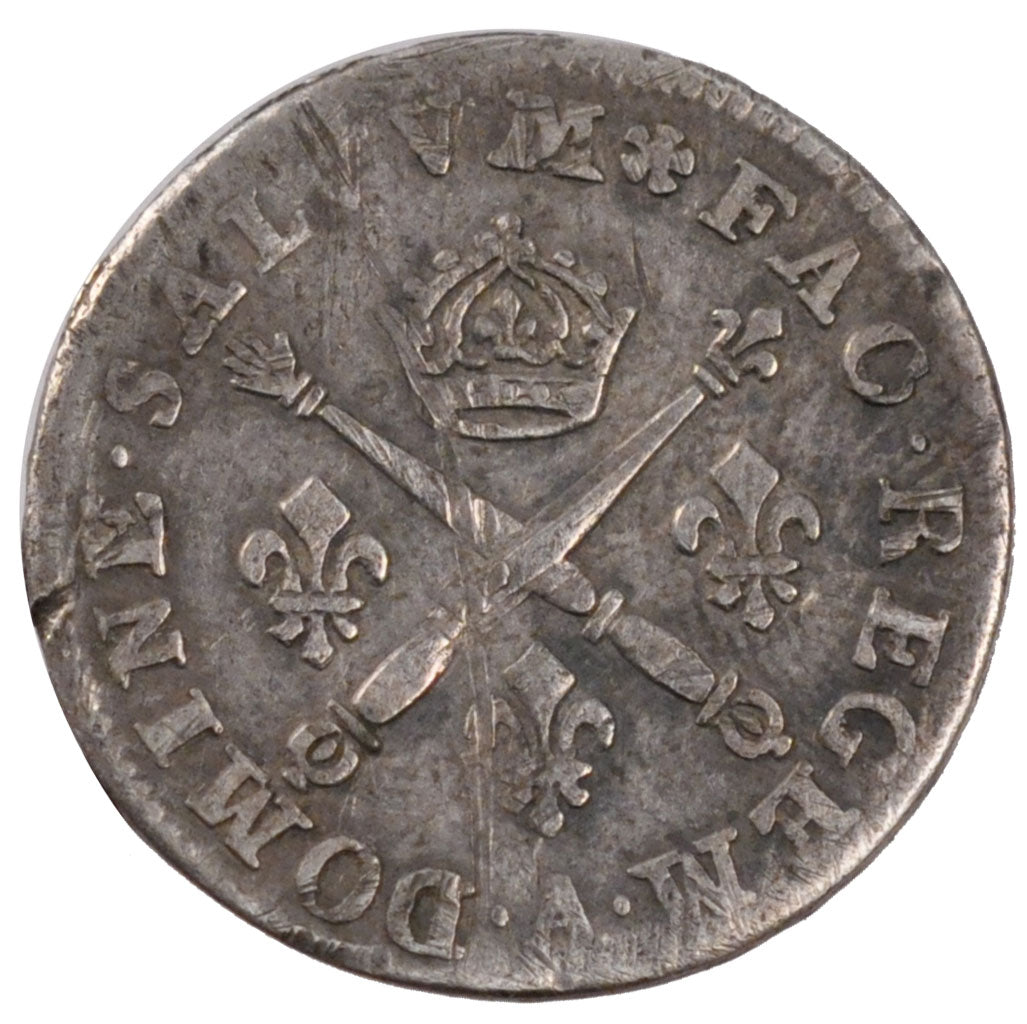 FRANCE, 10 Sols aux insignes, 10 Sols-1/8 Ecu, 1705, Paris, KM #349.1,...