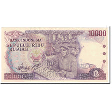 Banknote, Indonesia, 10,000 Rupiah, 1979, KM:118, AU(55-58)