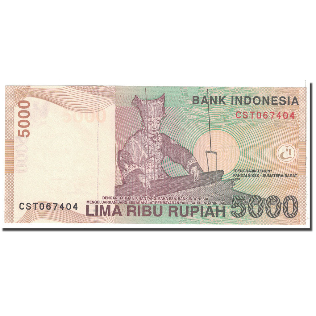 Banconote, Indonesia, 5000 Rupiah, 2001, KM:142a, SPL