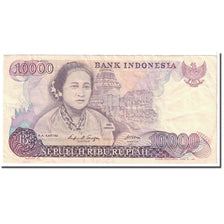 Biljet, Indonesië, 10,000 Rupiah, 1985, KM:126a, TTB