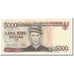 Banknote, Indonesia, 5000 Rupiah, 1986, KM:125a, AU(50-53)