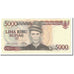 Banknote, Indonesia, 5000 Rupiah, 1986, KM:125a, AU(55-58)