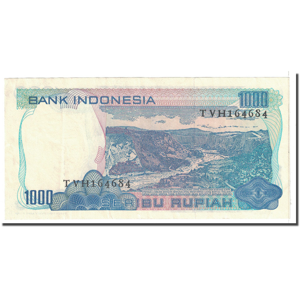 Banknote, Indonesia, 1000 Rupiah, 1980, KM:119, AU(55-58)